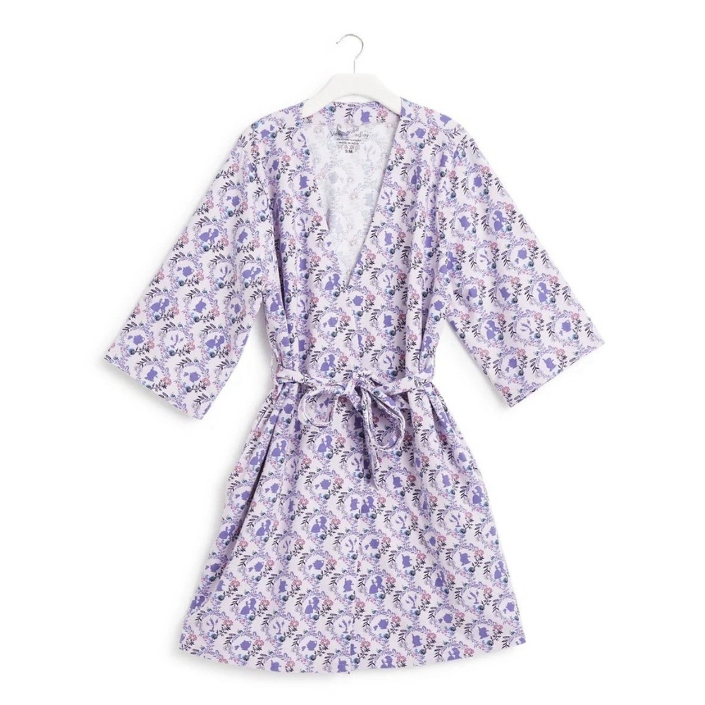 Vera Bradley Disney Belle Beauty & The Beast Knit Robe Adult 2XL